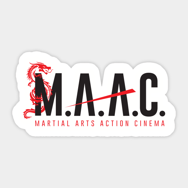 MAAC Version 2 Sticker by Martial Arts Action Cinema